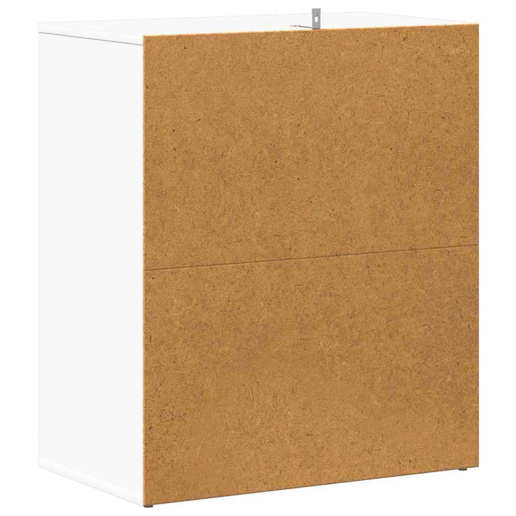 Shoe Cabinet White 23.6x13.8x27.6" Engineered Wood