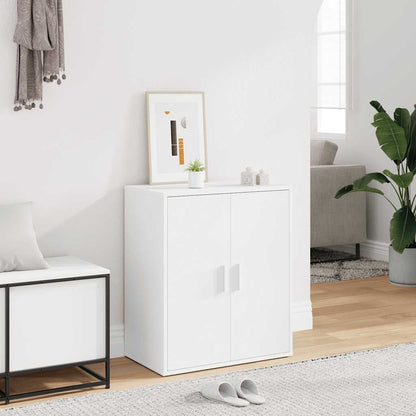 Shoe Cabinet White 23.6x13.8x27.6" Engineered Wood