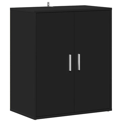 Shoe Cabinet Black 23.6x13.8x27.6" Engineered Wood