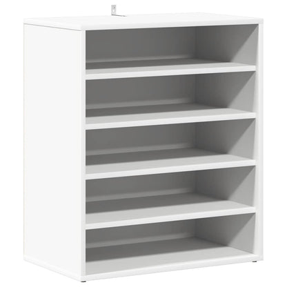 Shoe Cabinet White 23.6x13.8x27.6" Engineered Wood