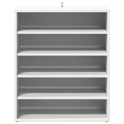 Shoe Cabinet White 23.6x13.8x27.6" Engineered Wood