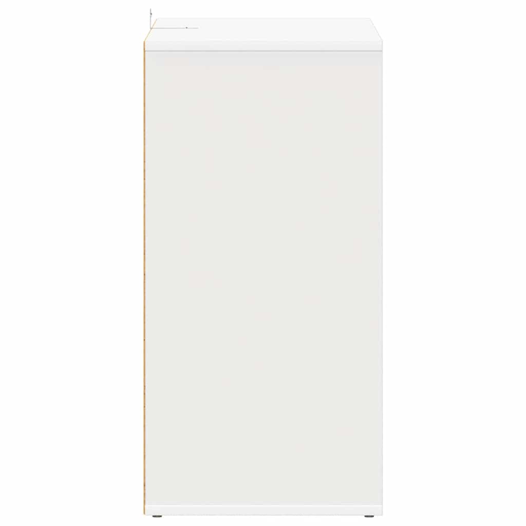 Shoe Cabinet White 23.6x13.8x27.6" Engineered Wood