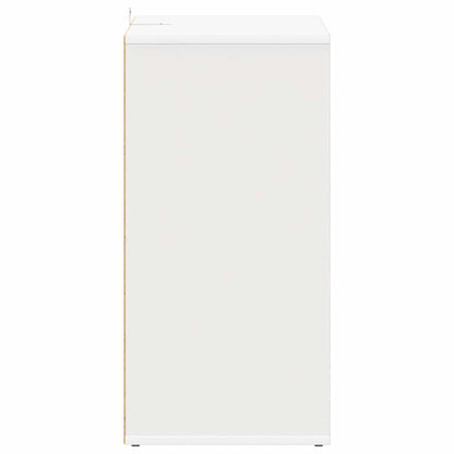 Shoe Cabinet White 23.6x13.8x27.6" Engineered Wood