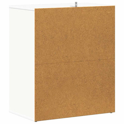 Shoe Cabinet White 23.6x13.8x27.6" Engineered Wood