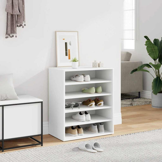 Shoe Cabinet White 23.6x13.8x27.6" Engineered Wood