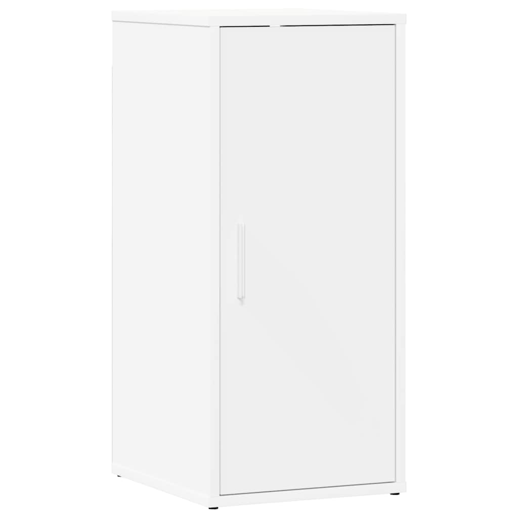 Shoe Cabinet White 12.6x13.8x27.6" Engineered Wood