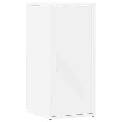 Shoe Cabinet White 12.6x13.8x27.6" Engineered Wood