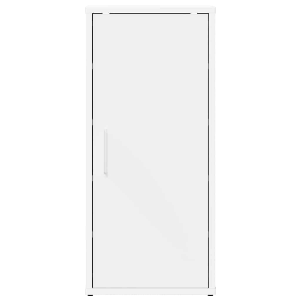 Shoe Cabinet White 12.6x13.8x27.6" Engineered Wood