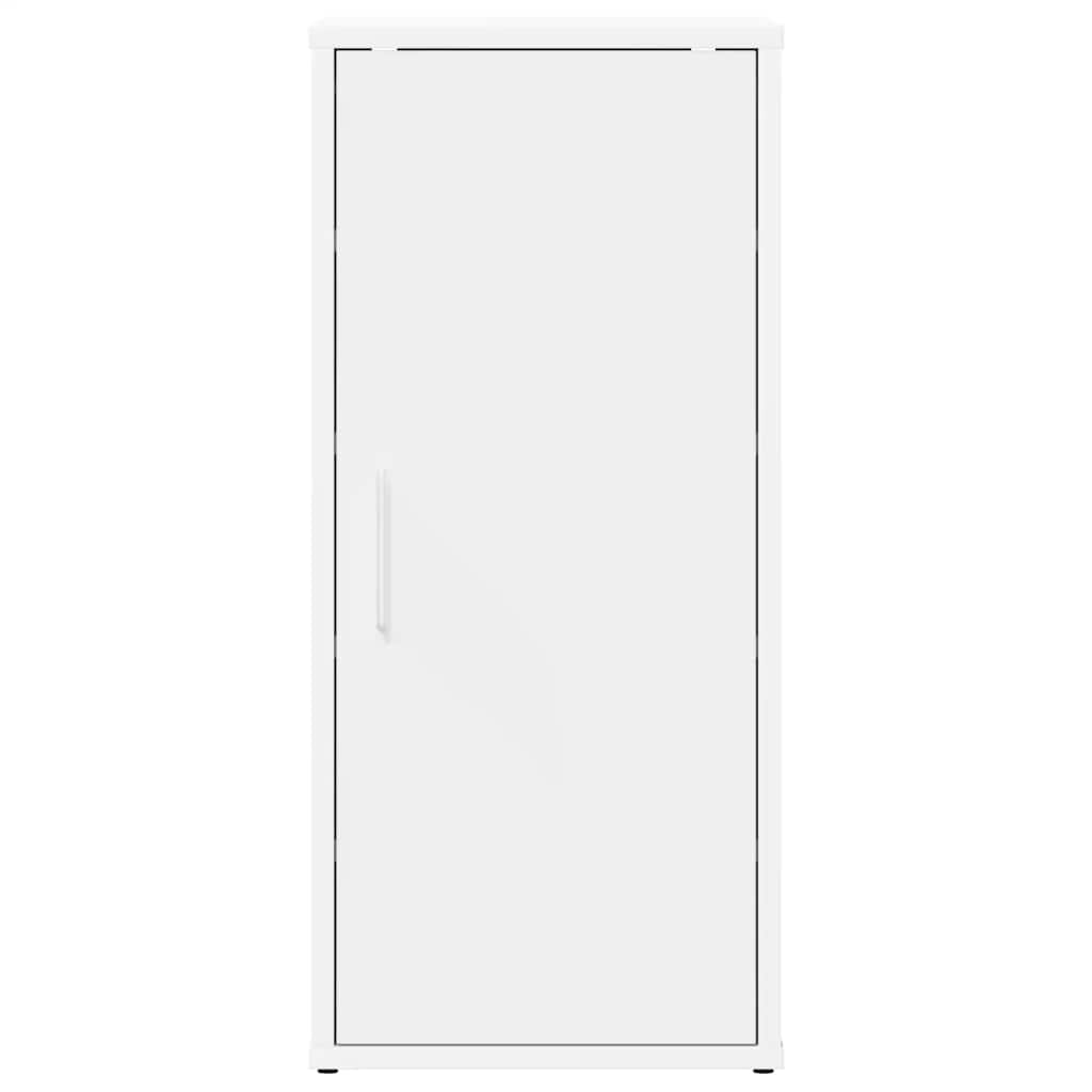 Shoe Cabinet Set of 2 White Engineered wood Compact