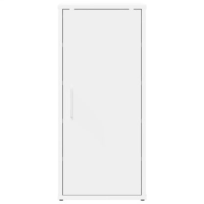 Shoe Cabinet Set of 2 White Engineered wood Compact