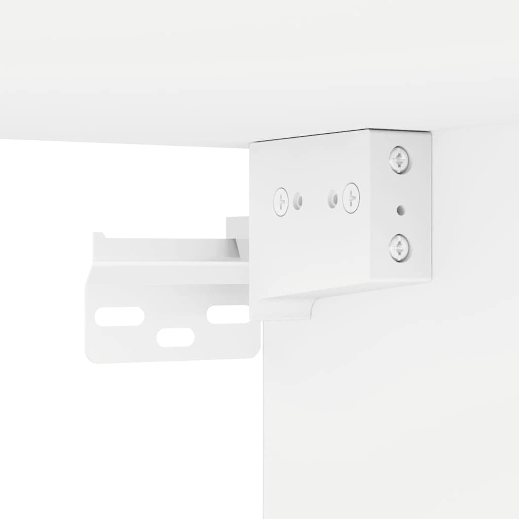 Shoe Cabinet Set of 2 White Engineered wood Compact