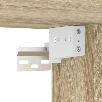 Shoe Cabinet Set of 2 Sonoma Oak Engineered Wood Medium