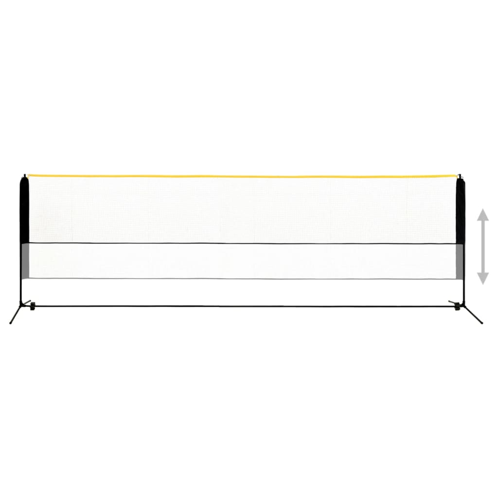 Adjustable Badminton Net 500x103x37.0 - 62.2 " Metal