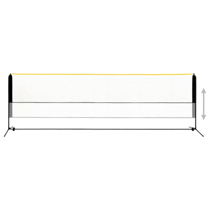 Adjustable Badminton Net 500x103x37.0 - 62.2 " Metal
