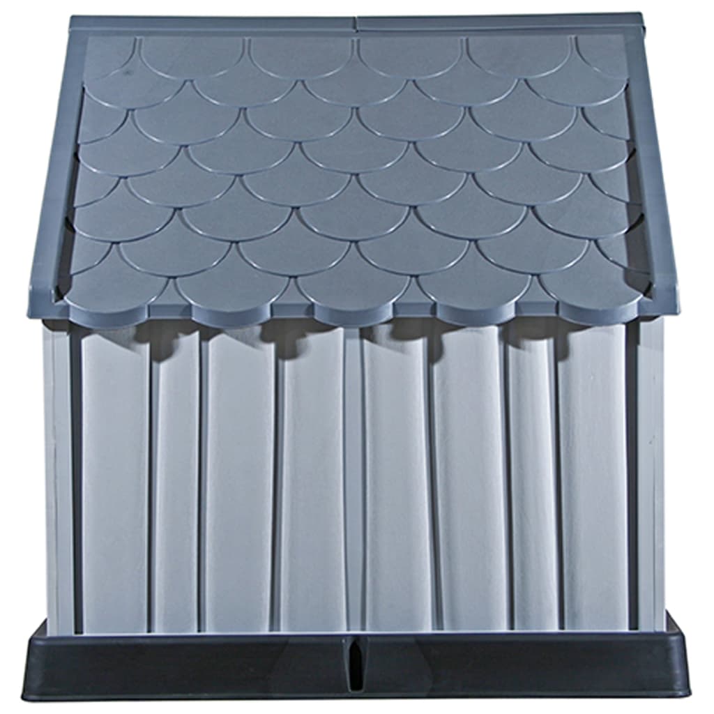 Dog House Gray Plastic Large Durable Dog House Rectangular