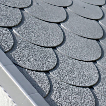 Dog House Gray Plastic Large Durable Dog House Rectangular