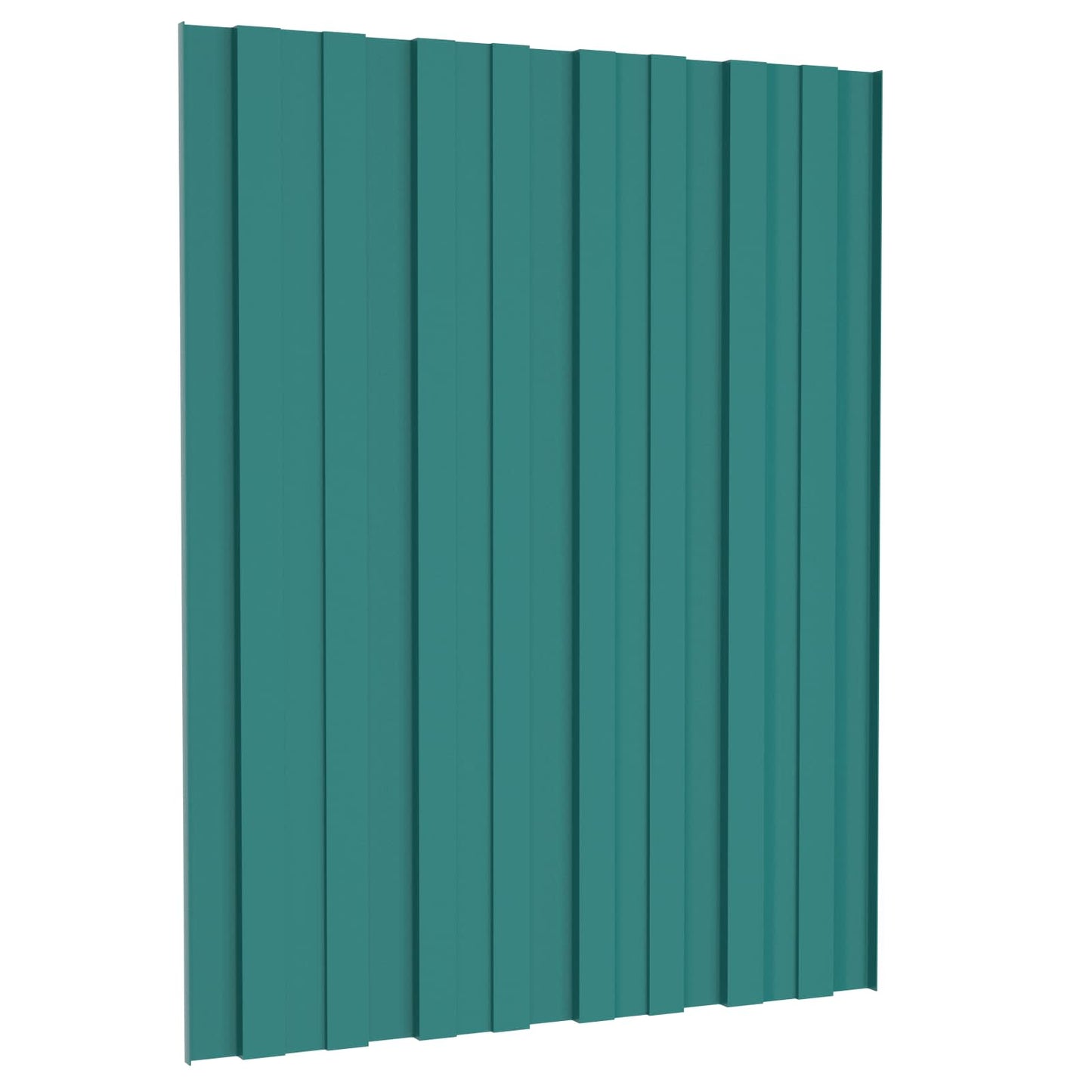 Roof Panel 12 pcs Green 23.62 x 17.72 in Galvanised steel