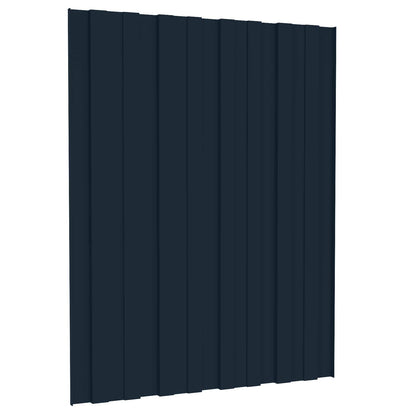Roof Panel 12 pcs Anthracite 23.62 x 17.72 in Galvanised steel