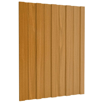 Roof Panel 12 pcs Natural 23.62 x 17.72 in Galvanised steel