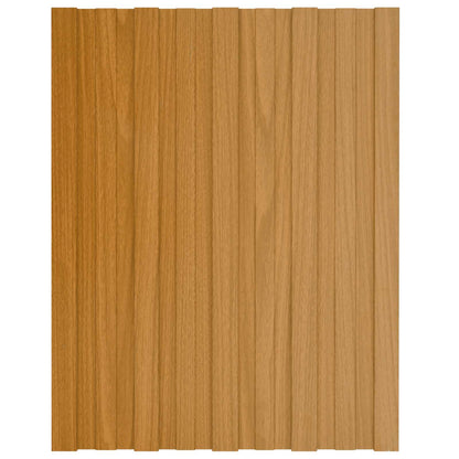 Roof Panel 12 pcs Natural 23.62 x 17.72 in Galvanised steel