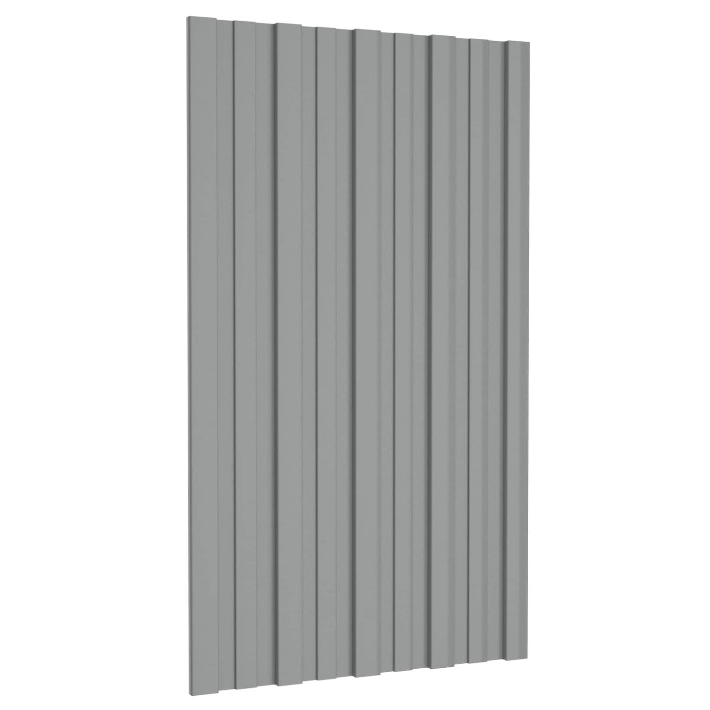 Roof Panel 36 pcs Grey 31.50 x 17.72 in Galvanised steel