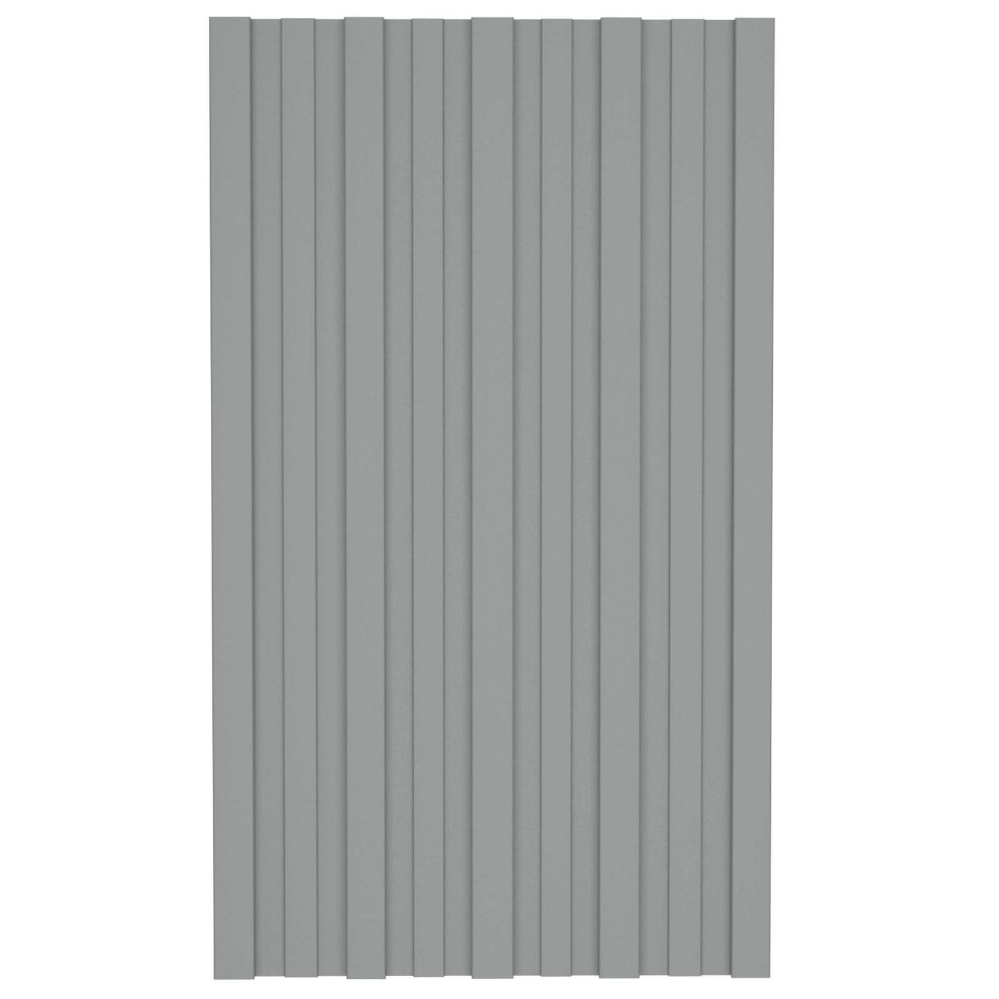 Roof Panel 36 pcs Grey 31.50 x 17.72 in Galvanised steel