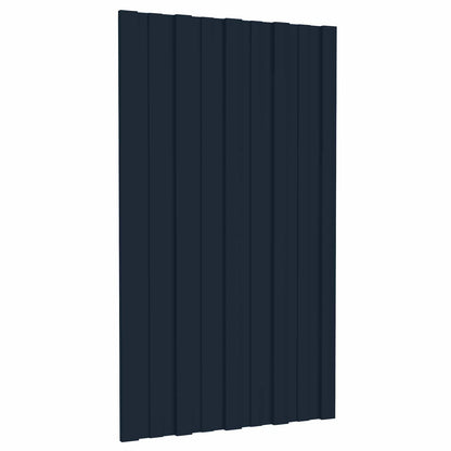 Roof Panel 36 pcs Anthracite 31.50 x 17.72 in Galvanised steel