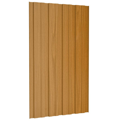Roof Panel 12 pcs Natural 31.50 x 17.72 in Galvanised steel