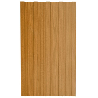 Roof Panel 12 pcs Natural 31.50 x 17.72 in Galvanised steel