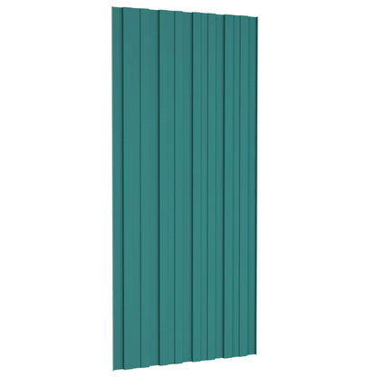 Roof Panel 36 pcs Green 39.37 x 17.72 in Galvanised steel