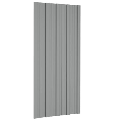 Roof Panel 36 pcs Grey 39.37 x 17.72 in Galvanised steel