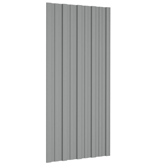 Roof Panel 36 pcs Grey 39.37 x 17.72 in Galvanised steel
