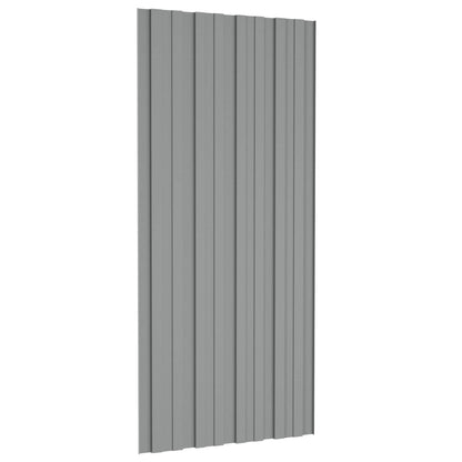 Roof Panel 36 pcs Grey 39.37 x 17.72 in Galvanised steel