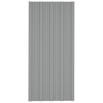 Roof Panel 36 pcs Grey 39.37 x 17.72 in Galvanised steel