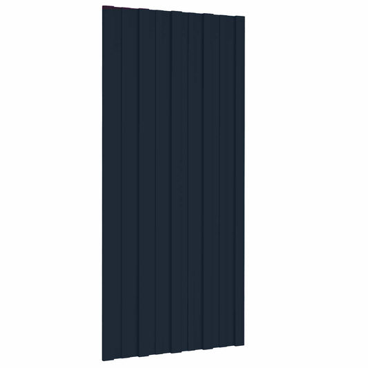 Roof Panel 36 pcs Anthracite 39.37 x 17.72 in Galvanised steel