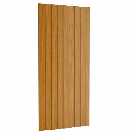 Roof Panel 12 pcs Natural 39.37 x 17.72 in Galvanised steel