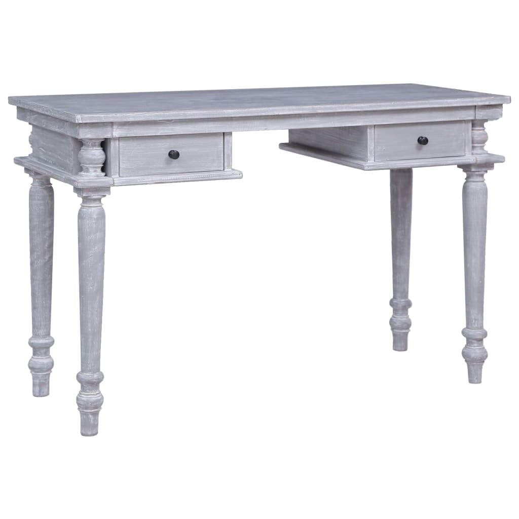 Desk 45.3x19.7x30.7" Solid Mahogany Wood
