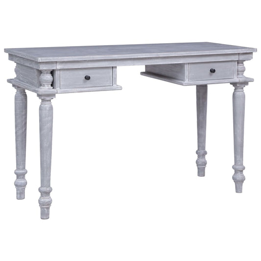 Desk 45.3x19.7x30.7" Solid Mahogany Wood