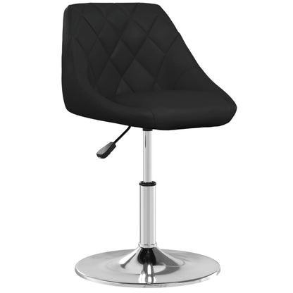 Bar Stool Black Faux leather, chromed steel