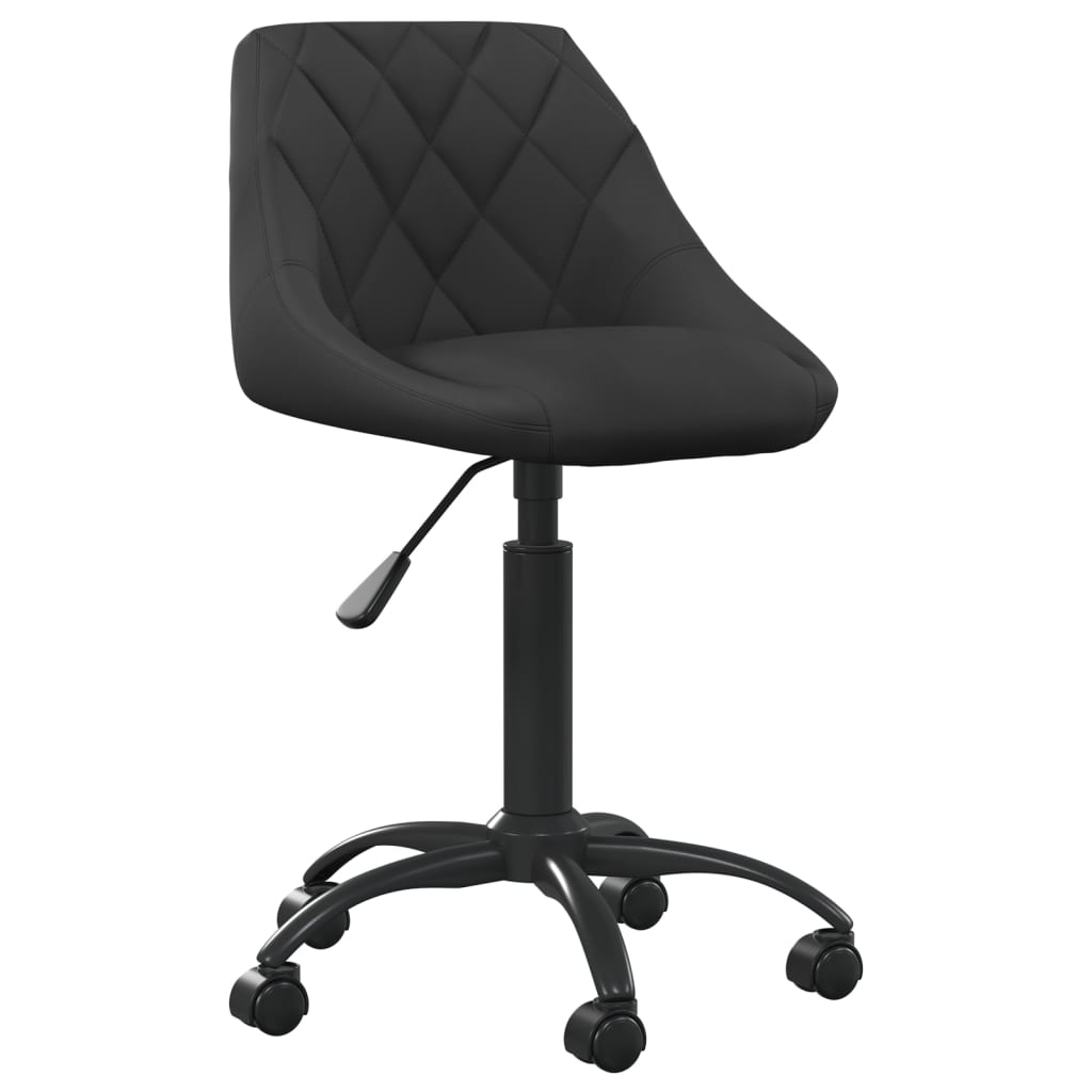 Office Chair Black Velvet (100% polyester), black powder-coated steel