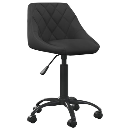 Office Chair Black Velvet (100% polyester), black powder-coated steel