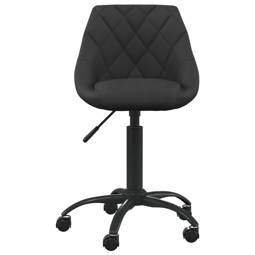 Office Chair Black Velvet (100% polyester), black powder-coated steel