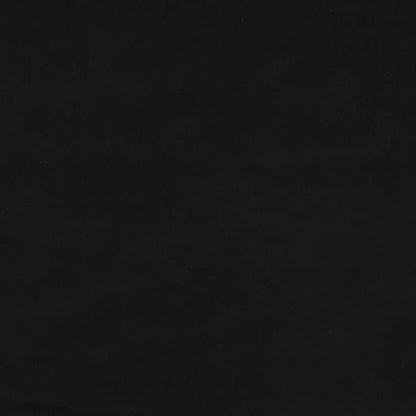 Round Storage Hocker Black Velvet 12.2" x 14.6"