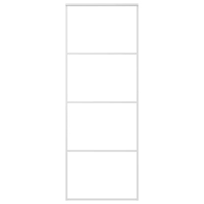 Sliding Door Frosted ESG Glass and Aluminum 29.9"x80.7" White