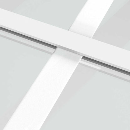 Sliding Door ESG Glass and Aluminum 35.4"x80.7" White