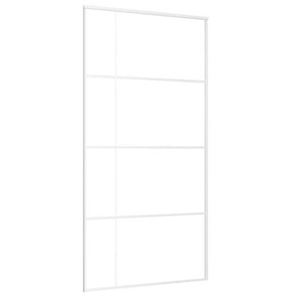 Sliding Door ESG Glass and Aluminum 40.4"x80.7" White