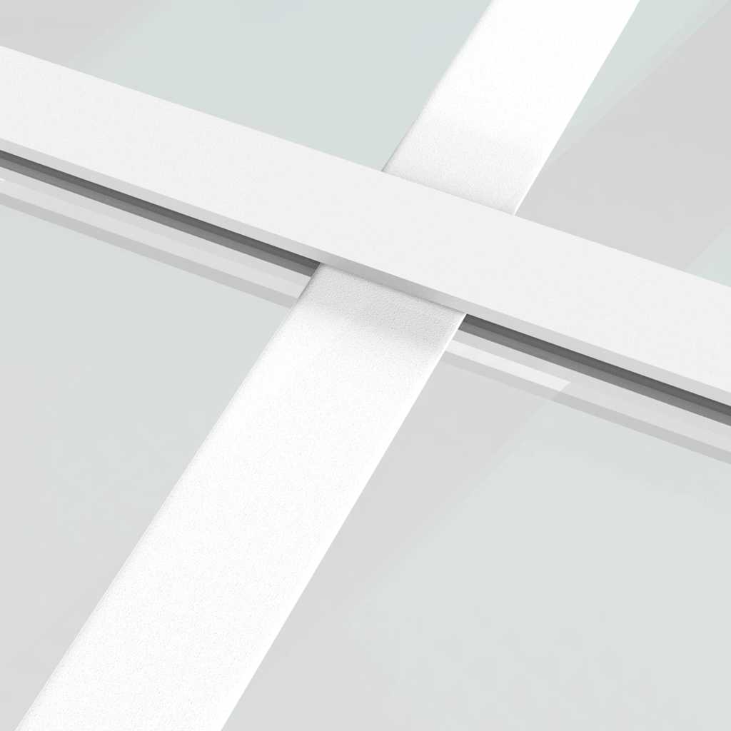 Sliding Door ESG Glass and Aluminum 40.4"x80.7" White