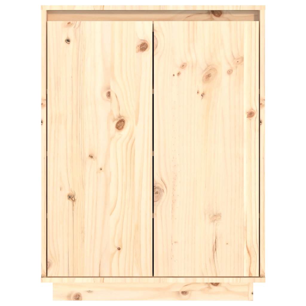 Shoe Cabinet 23.6x13.8x31.5" Solid Wood Pine
