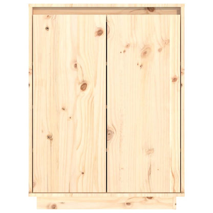 Shoe Cabinet 23.6x13.8x31.5" Solid Wood Pine