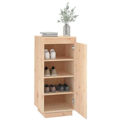 Shoe Cabinet 13.8x13.8x31.5" Solid Wood Pine